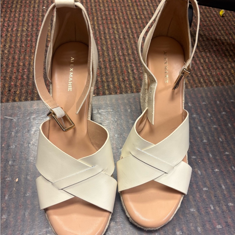Alex Marie Women's Elegant Cream Heels